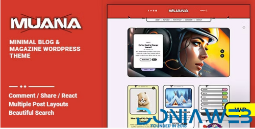 More information about "Muana - Blog & Magazine WordPress Theme"