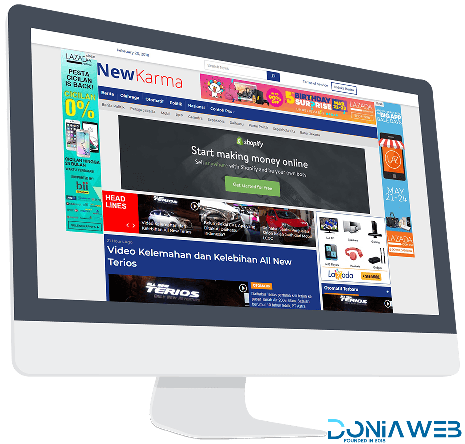 Newkarma - A special wordpress theme for magazine, news or news Indonesia websites