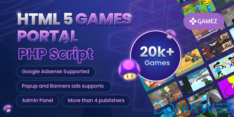 HTML5 Games Portal PHP Script