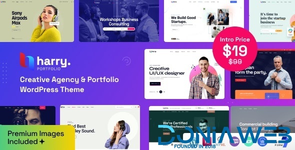 Harry - Creative Agency & Portfolio WordPress Theme