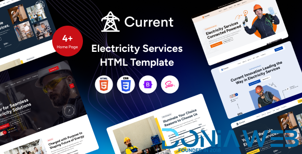 Current - Electricity Services HTML Template