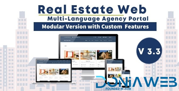 Real Estate Web - with Agency Portal and Multi-Language Management System