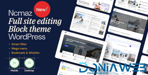 Ncmaz - News Magazine Full Site Editing WordPress Block Theme