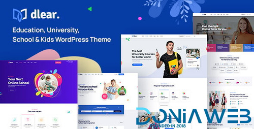 More information about "Dlear - Education, University & School WordPress Theme"