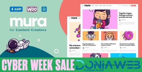 More information about "Mura - WordPress Theme for Content Creators"