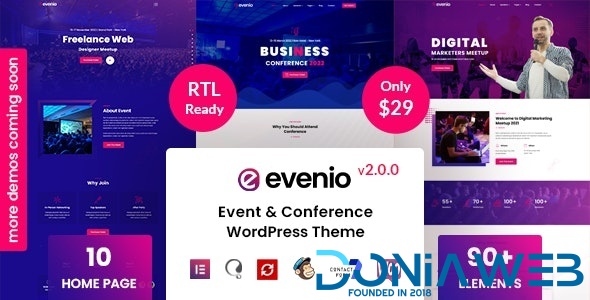 Evenio - Event Conference WordPress Theme