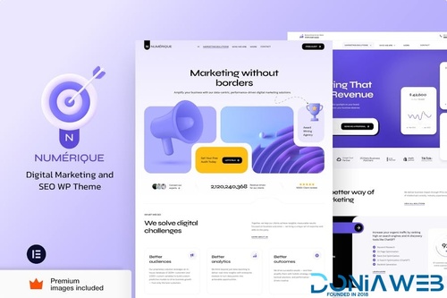 More information about "Numérique - SEO Digital Marketing WordPress Theme"