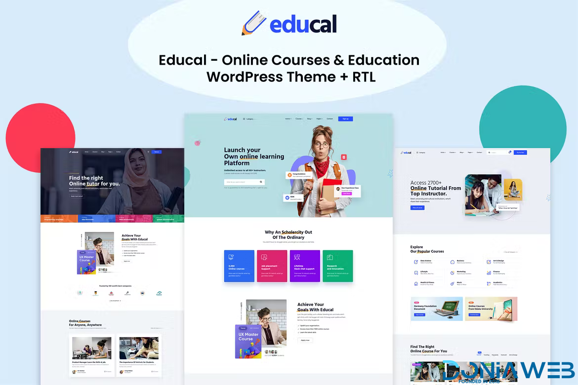 Educal - Online Courses Education WordPress Theme