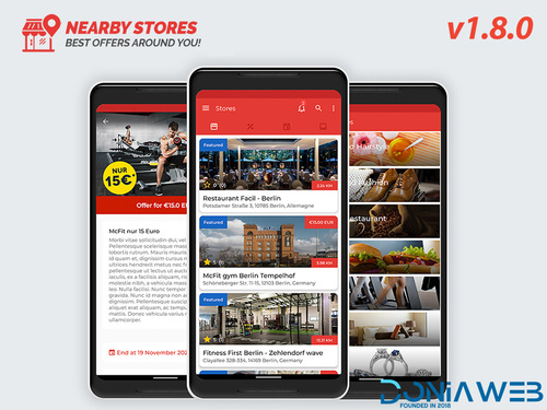 More information about "Nearby Stores Android - Offers, Events, Multi-Purpose, Restaurant, Market - Subscription & WEB Pane"