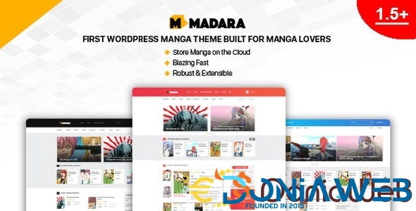 Madara – Responsive and modern WordPress theme for manga sites