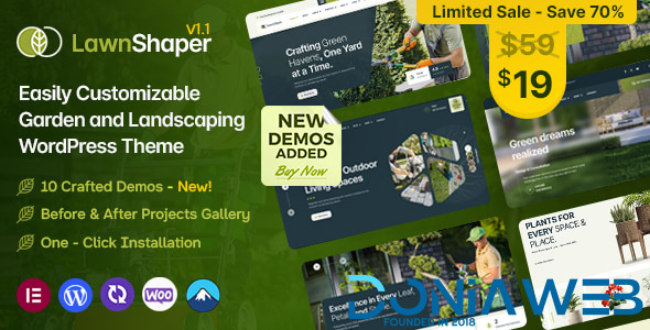 Lawnshaper - Gardening & Landscaping WordPress Theme