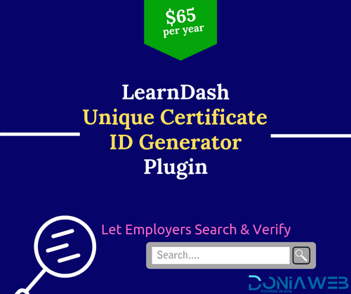 More information about "LearnDash Certificate Verification Unique ID Generator Plugin"