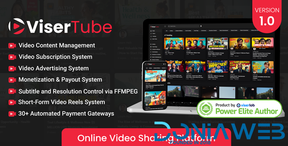 ViserTube - Online Video Sharing Platform