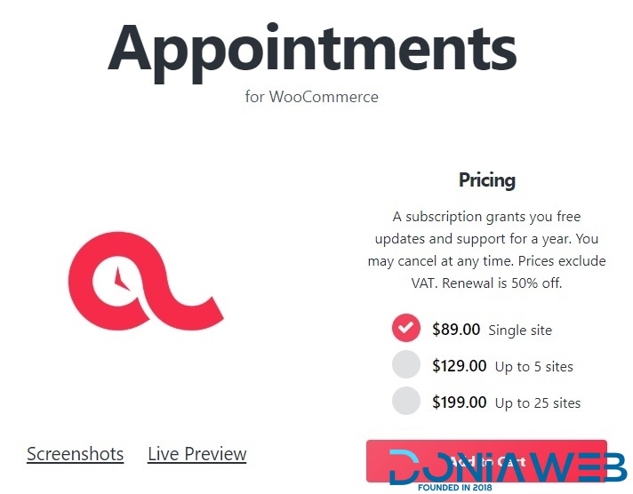 BookingWP WooCommerce Appointments