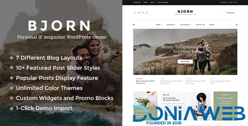 More information about "Bjorn - Responsive WordPress Personal Blog Theme"