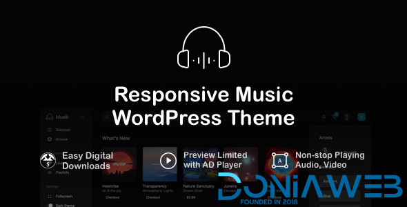 Musik - Responsive Music WordPress Theme