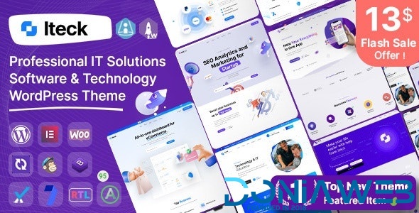 Iteck - Software & Technology WordPress Theme