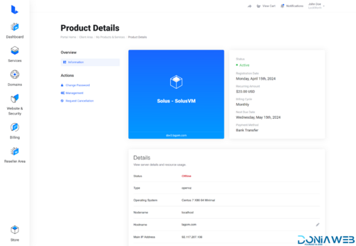 More information about "Module Integration -  SolusVM Extended VPS For Lagom"