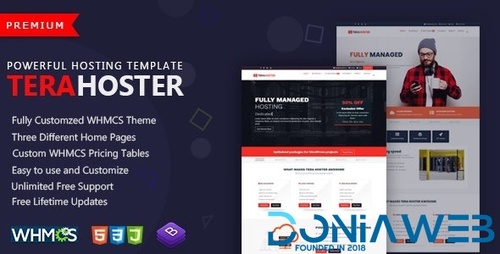 More information about "TeraHoster - Professional Hosting Template with WHMCS"