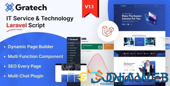 Gratech – IT Service And Technology With Component Page Builder