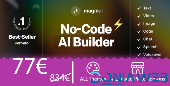 All Marketplace - 9 Paid Premium Extensions + 6 Premium Themes | MagicAi V7.3