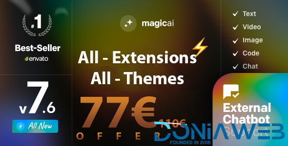 All Marketplace - 18 Paid Premium Extensions + 7 Premium Themes | MagicAi