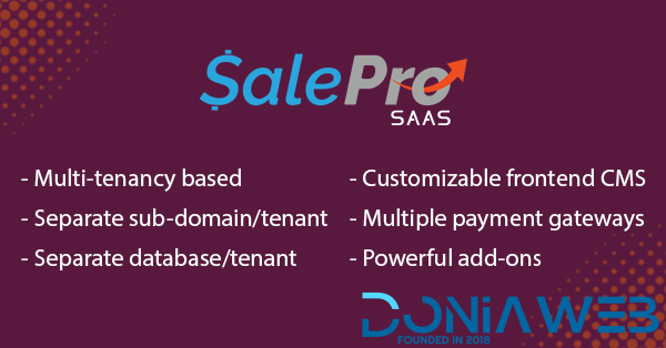 SalePro SAAS - POS, inventory SAAS PHP script