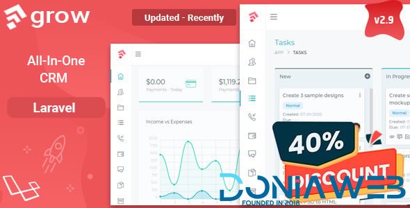 Grow CRM - Laravel Project Management