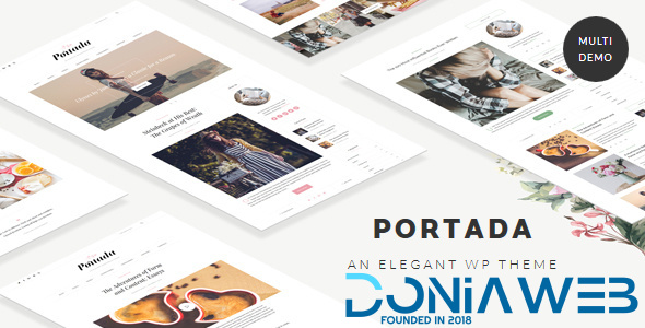 Portada - Elegant Blog Blogging WordPress Theme