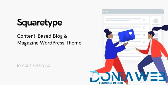 Squaretype - Modern Blog WordPress Theme