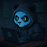blue panda