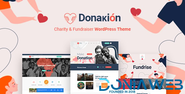 Donakion - Fundraising & Charity Foundation WordPress Theme + RTL