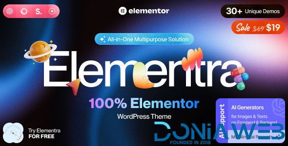 Elementra - 100% Elementor WordPress Theme