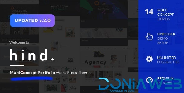 Hind - Multi-Concept Portfolio & Photography WordPress Theme
