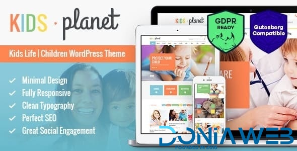 Kids Planet - A Multipurpose Children WordPress Theme for Kindergarten and Playgroup