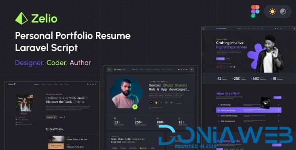 Zelio - Personal Portfolio Resume Laravel Script