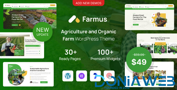 Farmus - Agriculture and Organic Farm WordPress Theme