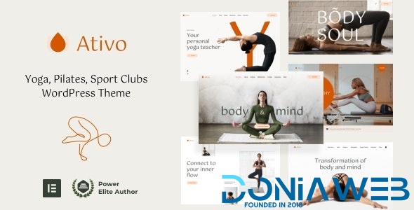 Ativo - Pilates Yoga WordPress Theme