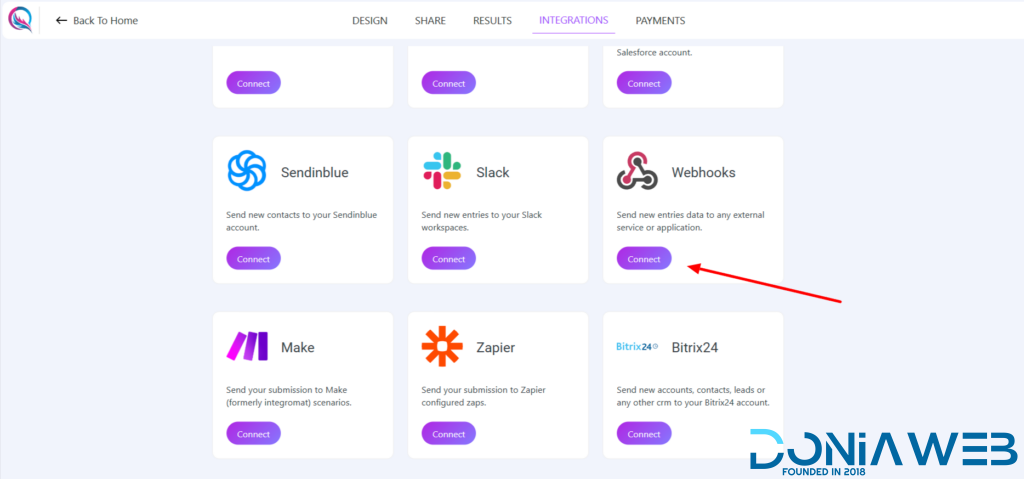 Quill Forms Webhooks Addon