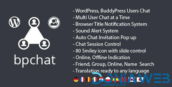WordPress, BuddyPress Users Chat Plugin