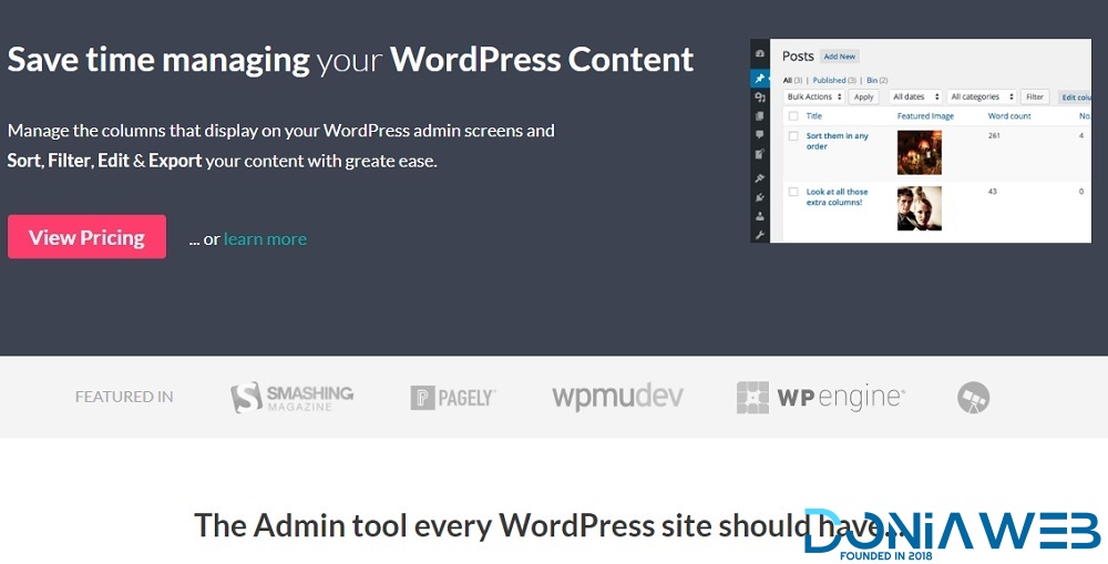 Admin Columns Pro - Manage Columns in WordPress