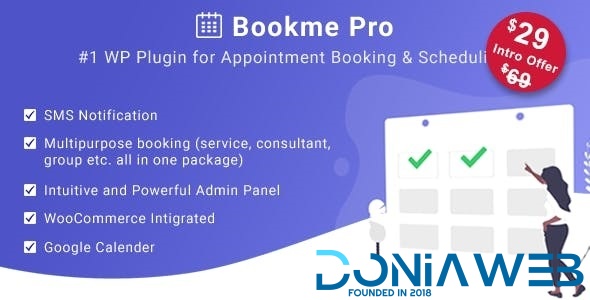 Bookme Pro - WordPress Appointment Booking and Scheduling Software