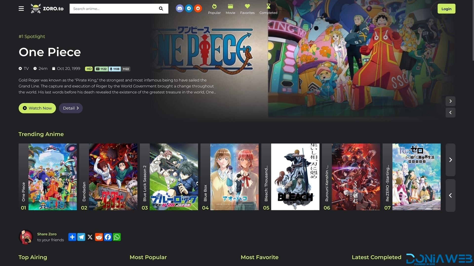 Zoro - Automated Anime Streaming Platform