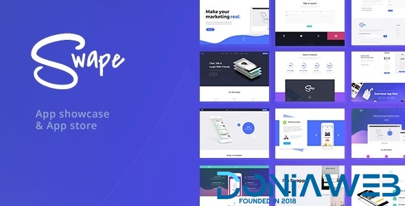 Swape - App Showcase & App Store WordPress Theme