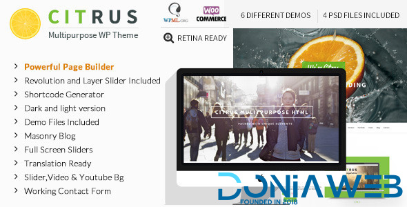 Citrus - One Page Multi-Purpose Theme