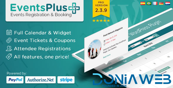 WordPress Events Calendar Registration & Tickets By elbisnero