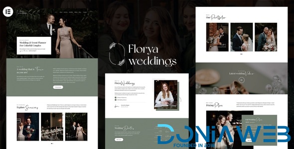 Florya - Wedding and Event Planner Elementor WordPress Theme