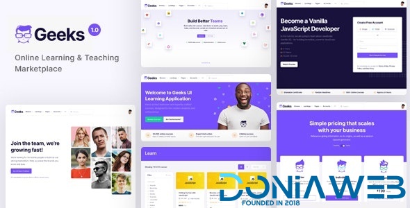 Geeks - Online Learning Marketplace WordPress Theme
