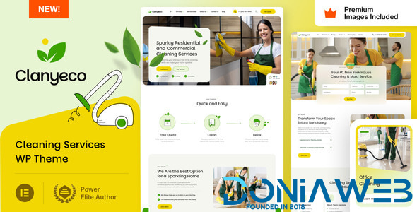 ClanyEco - Cleaning Services WordPress Theme