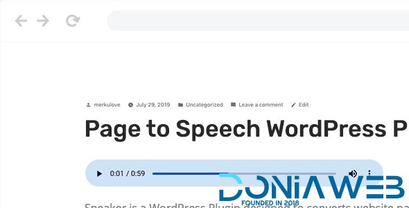 Speaker – Page to Speech Plugin for WordPress By MerkuLove